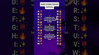 Find your crush initials #shorts #initials #youtubeshorts