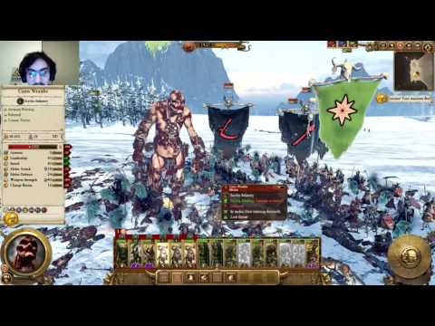 Orcs and Giants vs Vampires with Ghosts! Ranked Multiplayer Battle Total War Warhammer