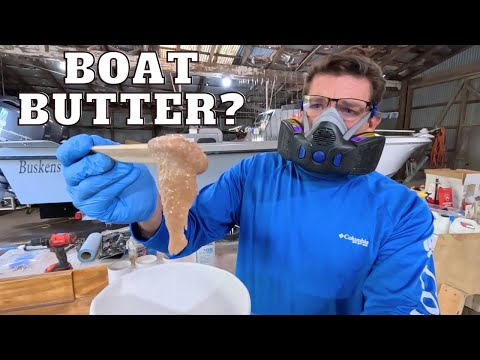 HOW-TO MAKE EPOXY FILLER for STRINGER and TRANSOM REPAIRS-DIY TRANSOM