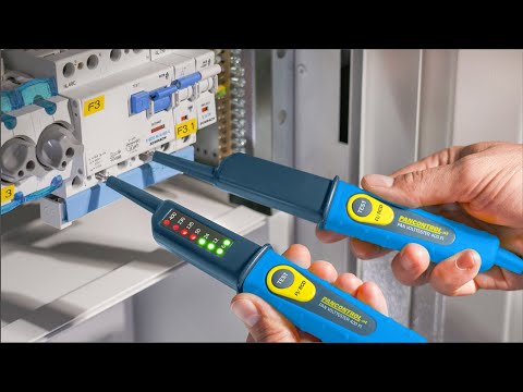 PAN Volttester 400 FI DE - Spannungsprüfer mit LED-Anzeige 6 - 400V AC/DC + 30mA FI-Test