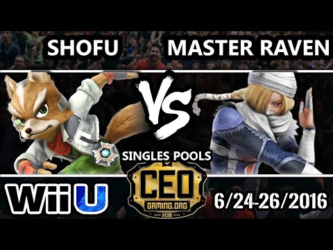 CEO 2016 Smash 4 - Shofu (Fox) Vs. VS | Master Raven (Sheik) SSB4 Tournament - Smash Wii U