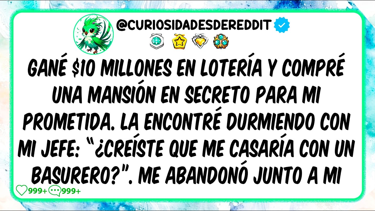 Gané $10 MILLONES en lotería y compré una mansión en secreto para mi prometida. La encontré con mi