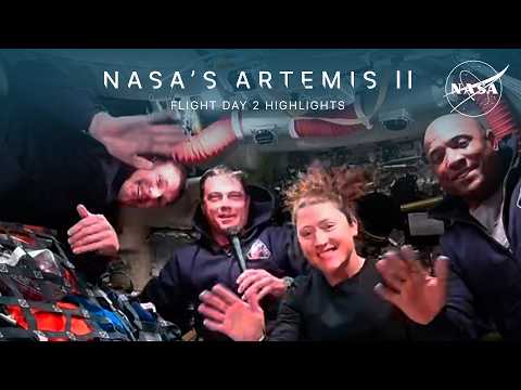Artemis II Flight Day 2 Highlights