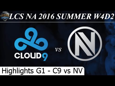 C9 vs NV Game 1 Highlights 25/06/2016 - LCS NA Summer 2016 W4D2M3 Cloud 9 vs Team Envy