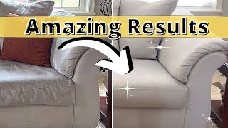 BEST WAY TO CLEAN YOUR COUCH SOFA MICROFIBER FOR AMAZING RESULTS | DETERGENT + BAKING SODA HACK