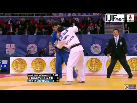 Judo 2016 Grand Prix Tbilisi: Dashdavaa (MGL) - Urozboev (UZB) [-60kg] final