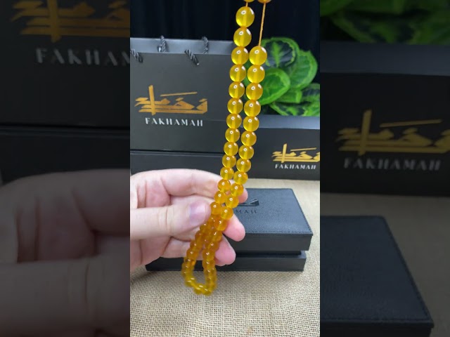 مسباح فاتوران أصفر كهرماني شفاف