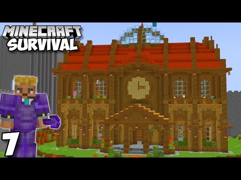 I Built A TOWN HALL In Minecraft Survival (#7)
