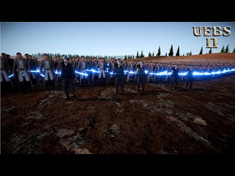 5 FULLAUTO ARCHERS LEAD 5,000 LASER KNIGHTS vs 3,000,000 MONGOLS | Epic Battle Simulator 2 | UEBS 2