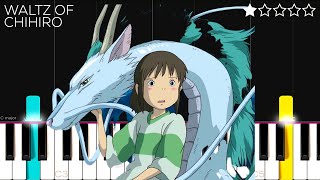 Spirited Away (Joe Hisaishi) - Reprise / Waltz of Chihiro | EASY Piano Tutorial