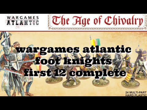Wargames Atlantic Foot knights first 12 complete