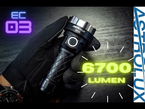 Astrolux EC03 Overview and Beam shot video