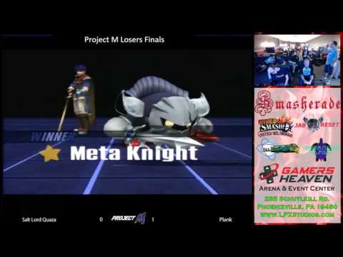 Smasherade 4 Project M Singles Losers Finals Salt Lord Quaza (Ike) Plank (Sheik, MetaKnight)