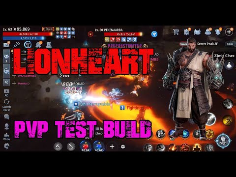 MIR 4 | LIONHEART | PVP TEST BUILD #mir4 #wemade #mmorpg #pvp