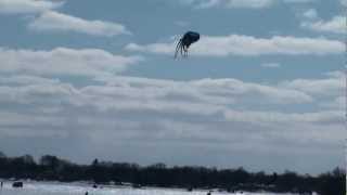 preview picture of video 'Gift of Wings Giant Octopus Fly's Over Little Muskego Lake'