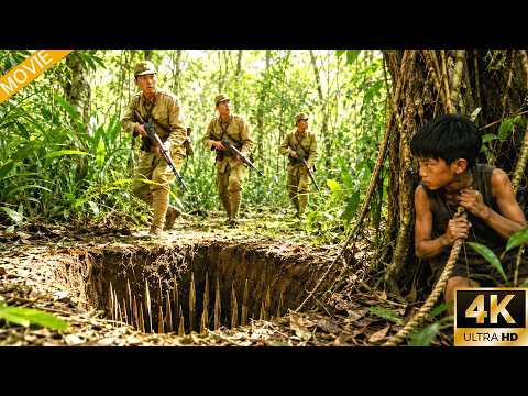 日軍丛林追殺，没想到小伙利用連環機關陷阱殺得日軍片甲不留⚔️ 抗日 MMA | 動作大片 | Kung Fu