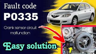Mazda  P0335 crank sensor circuit malfunction solution, mazda not start.