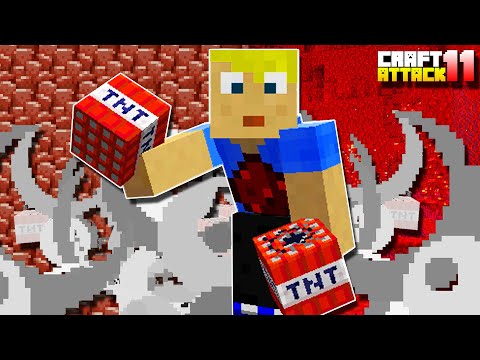 Spark BLOWS UP the ENTIRE NETHER! A STACK OF ANCIENT DEBRIS! - Minecraft Craft Attack 11 #32