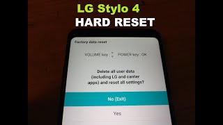 LG Stylo 4 HARD RESET