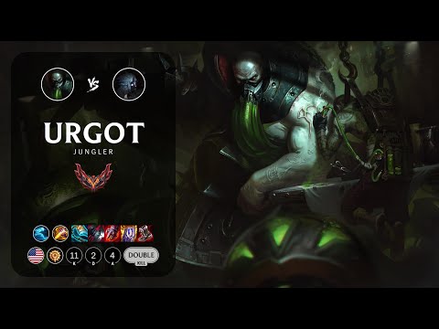 Urgot Jungle vs Kindred - NA Grandmaster Patch 13.24