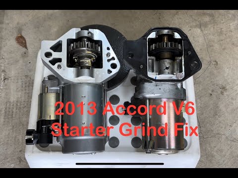 Honda STARTER GRIND of Death FINALLY A SOLUTION !!!! Honda Accord 2013- 2017 V6 Models