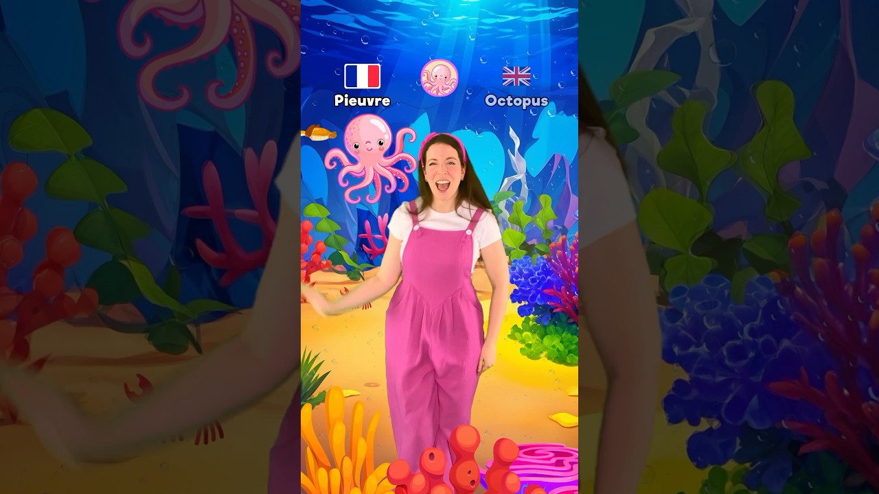 Les animaux marins / Sea animals🇫🇷🇬🇧 #dance #enfants #parents  #english #french