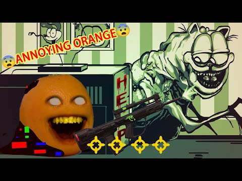😂FNF The Great Punishment but Annoying Orange Vs Gorefield Cover - Gorefield V2 Friday Night Funkin'