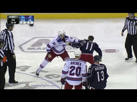 Rick Nash vs Matt Calvert Mar 21, 2014