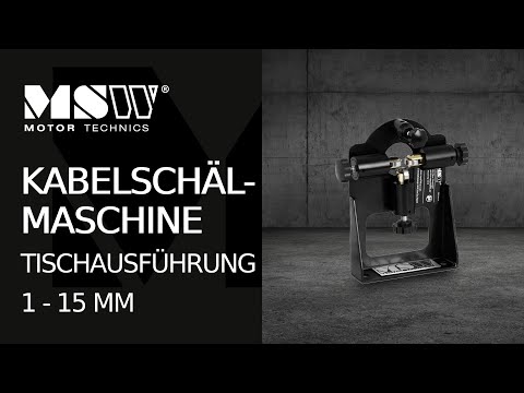 Video - Kabelschälmaschine - Tischausführung