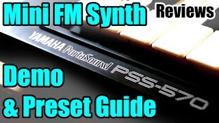 Video thumbnail for Yamaha PSS-570 PortaSound - Demo, Preset Guide & Review - JDSC Reviews by JDStone Creations