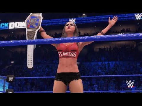WWE 2K22 Nikki Bella vs Brie Bella for The SmackDown Womens championship on SmackDown