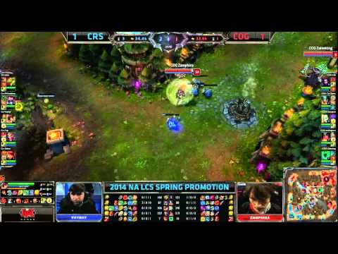 Curse vs Cognitive Gaming Game 3 | 2014 NA LCS Spring Promotion Season 4 | CRS vs COG G3