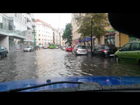 Poznań miasto doznań - Górna Wilda po ulewie