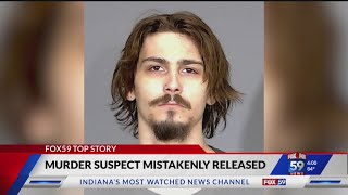 Murder suspect back in custody 11 hours after accidentally being released from custody