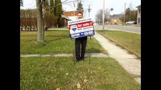 how to put up a for sale sign