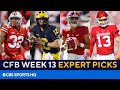 Picks for EVERY BIG Week 13 CFB Game | Picks to Win, Best Bets, & MORE | CBS Sports HQ