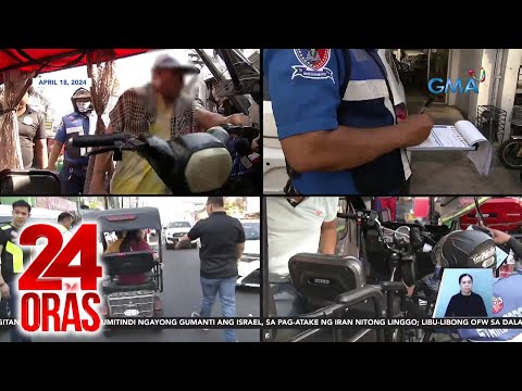 MMDA, naninita at nangharang pa rin ng mga e-trike at e-bike para magpaalala 24 Oras