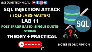 sql injection vulnerability |Post Based |sqli-labs-master| Lab 11 |#part11