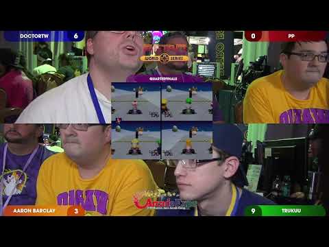 DoctorTW vs PP vs Aaron Barclay vs TruKuu (Quarterfinals) - Mario Kart 64 - Houston Arcade Expo 2024