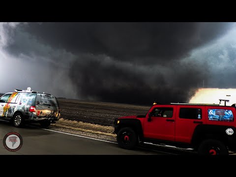 Close Range Tornado Intercept near Gilmore City, IA April 12th 2022