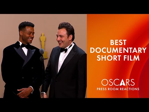 Thumbnail of the video: Best Documentary Short Film | 'The Last Repair Shop' | Oscars 2024 Press Room Speech
