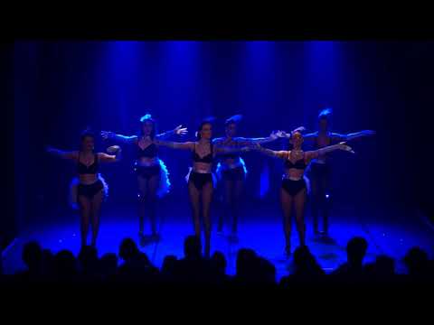 Beginner Burlesque students perform Who Can It Be Now - The Bombshell Burlesque Academy