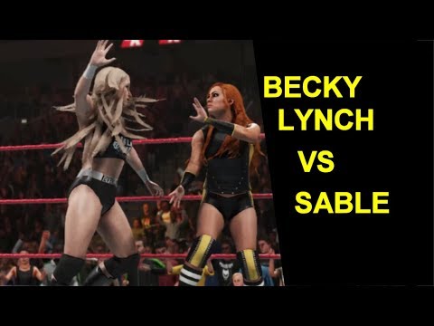 WWE 2K19 - Becky Lynch vs Sable - No Holds Barred