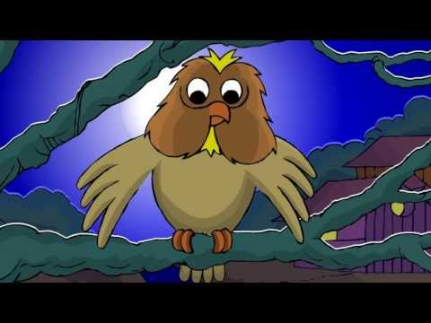 There's A Big Eyed Owl - English Nursery Rhymes - Cartoon/Animated Rhymes For Kids
