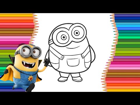 MINIONS | How to Draw & Coloring Pages & Kids Songs