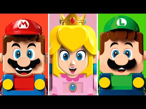 LEGO Mario vs LEGO Luigi vs LEGO Peach - Trailer Comparison