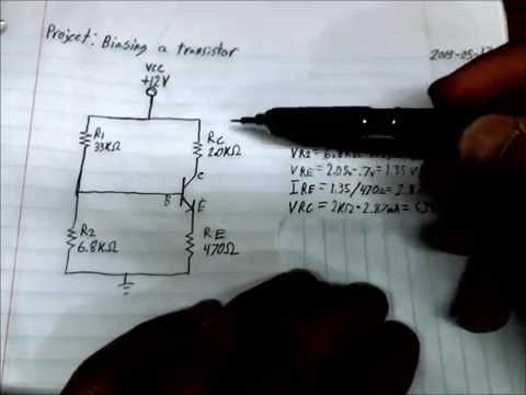 How to calculate Transistor Bias