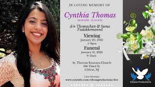 Cynthia Thomas Burial Service
