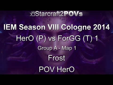 SC2 HotS - IEM VIII Cologne 2014 - HerO vs ForGG 1 - Group A - Map 1 - Frost - HerO