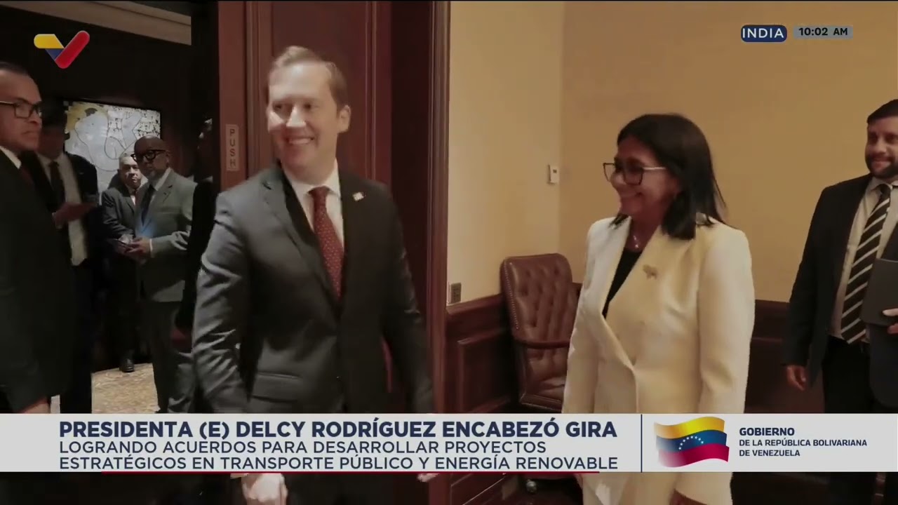 Resumen de visita de Delcy Rodríguez a la India, 7 junio 2026